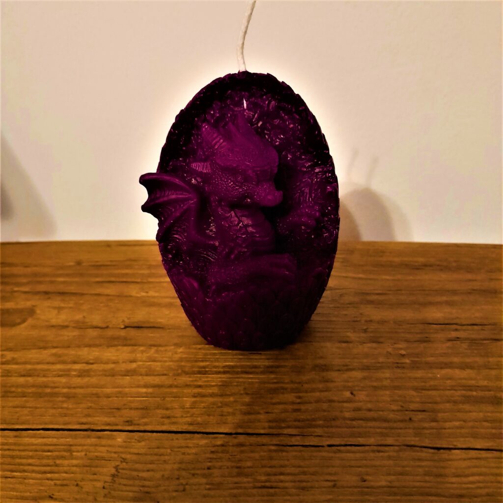 Dragon 2 Animal Dragon Bougie Moule Silicone Fait à La Main Décoration