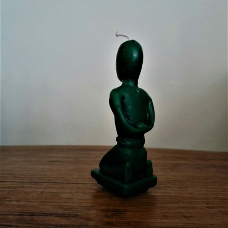 homme à genoux vert