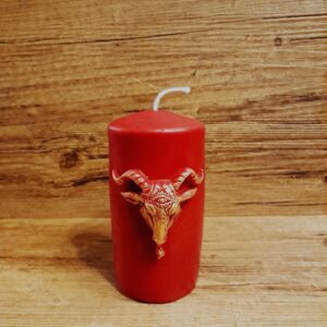 Bougie Baphomet rouge
