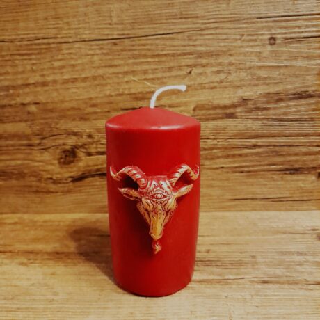 Bougie Baphomet rouge