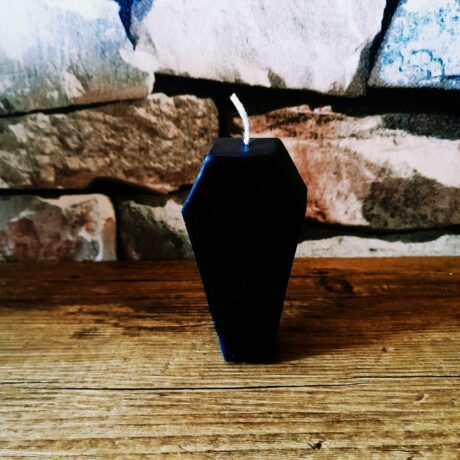 Bougie cercueil noire
