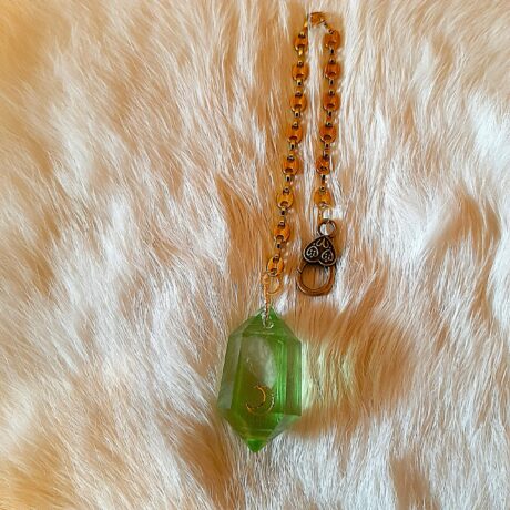pendule lune verte1