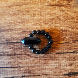 Bague en onyx noir